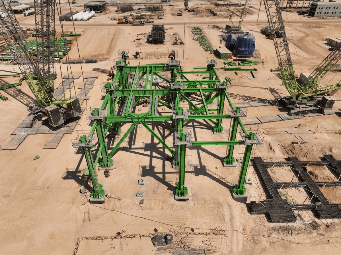 Steel Skeleton of the Future Complex